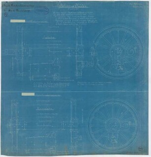 Tenderlokomotive der Stadt Düsseldorf. Achsen & Räder.