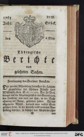 [XVIII.-XXI. Stück] (May 1763)