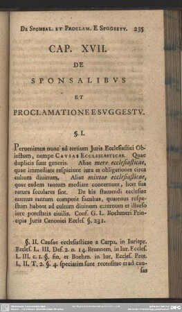 Cap. XVII. De Sponsalibus Et Proclamatione E Suggestu