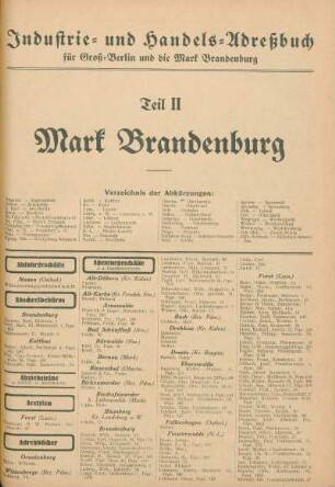 Teil II. Mark Brandenburg