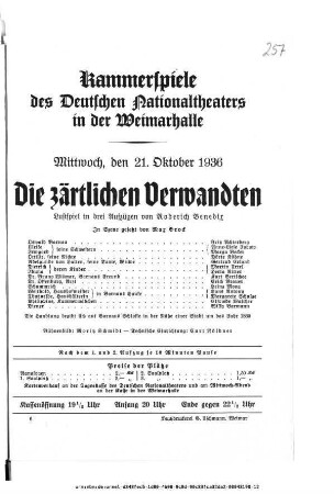 Die zärtlichen Verwandten