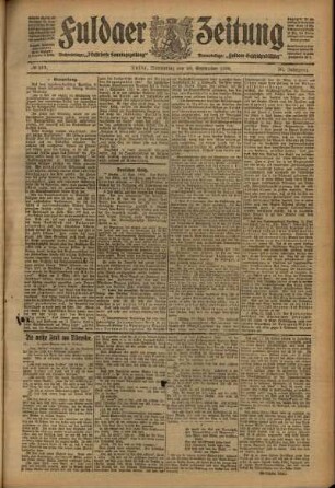 Ausgabe vom Donnerstag, den 23. September 1909.