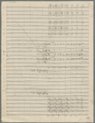 Klagegesang, orch, Fragments - BSB Mus.ms. 12927 : [without title]