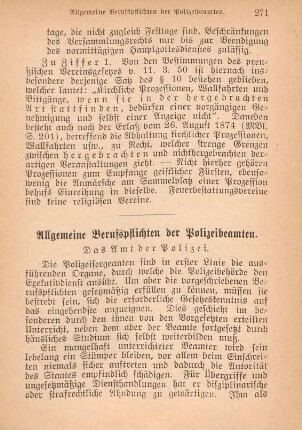 Allgemeine Berufspflichten der Polizeibeamten