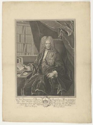 Bildnis des Johannes Burchardus Menckenius