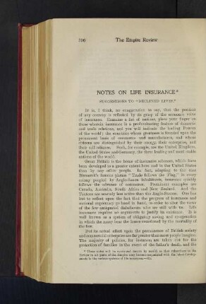 Notes on Life Insurance.