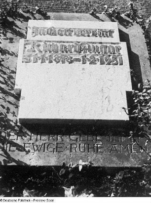 Grabstein für Richard Augar