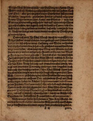 Der Röm. Käys. Majest. Proposition, Auff dem Reichstag zu Regenspurg : so geschehen den 3(13) Septembris, deß 1640 Jahrs