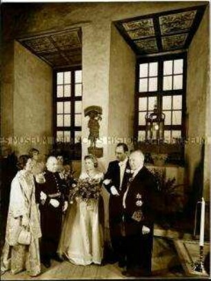 Die Hochzeit von Georg Adenauer mit Ulla Britta Jeansson