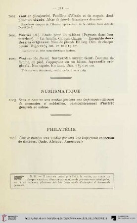 Numismatique (Nr. 1005)
