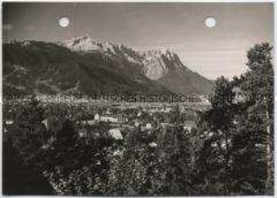 Garmisch-Partenkirchen mit Zugspitzgruppe