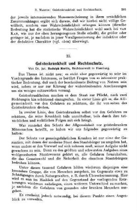 295-308, Geisteskrankheit und Rechtsschutz