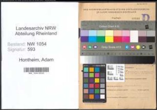 Entnazifizierung Adam Hontheim , geb. 11.12.1911 (Zollsekretaer)