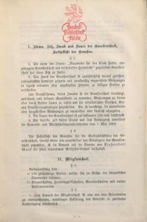 II. Mitgliedschaft.