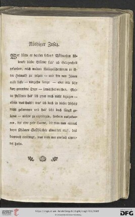 Nöthiger Zusatz