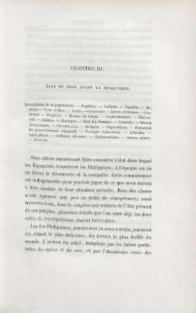 Chapitre III. État du pays avant la découverte