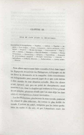 Chapitre III. État du pays avant la découverte