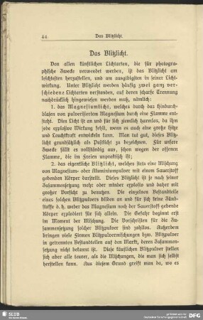 Das Blitzlicht