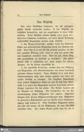 Das Blitzlicht