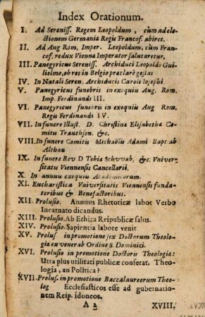Orationes Nicolai Avancini .... 3, Qua continentur Panegyres, Epicedia, Prolusiones Et Exercitationes Oratoriae, &c.