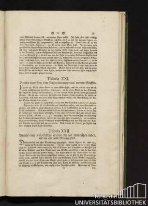 Tabula XXI. Bericht einer Frey oder Ruheplatztreppe mit runden Stuffen.
