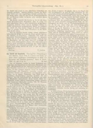 71-73 [Rezension] Aus Schrift und Geschichte. Theologische Abhandlungen und Skizzen