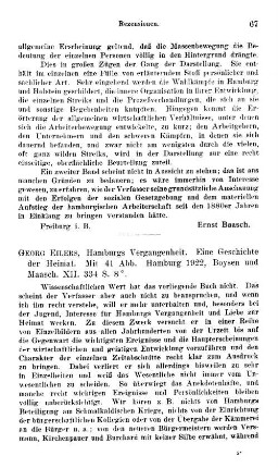 Eilers, Georg :: Hamburgs Vergangenheit, eine Geschichte der Heimat : Hamburg, Boysen & Maasch, 1922