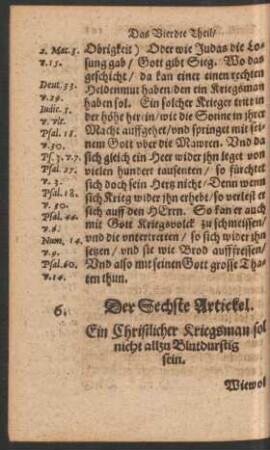 Der Sechste Artickel.