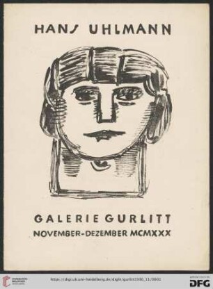 Hans Uhlmann : Galerie Gurlitt, November-Dezember MCMXXX