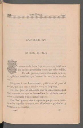 Capítulo XV - El llanto de Flora