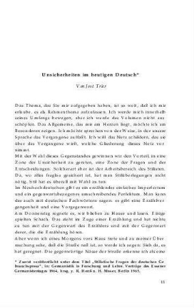 Unsicherheiten im heutigen Deutsch