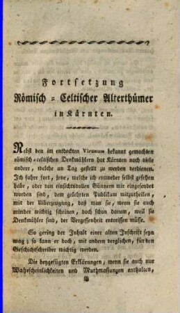 Beyträge zur ältern Geschichte und Topographie des Herzogthums Kärnten, 2