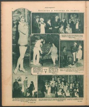 Artistas y escenas de teatro [Fotografías]