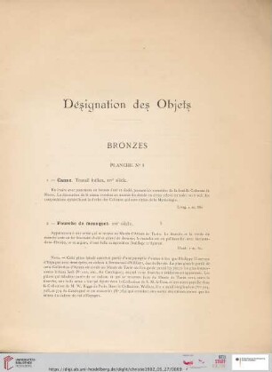 Bronzes (Nr. 1 - 106)