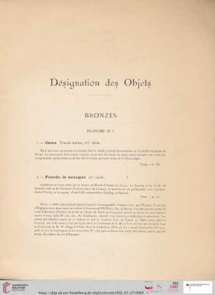 Bronzes (Nr. 1 - 106)