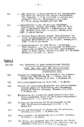 VII. Mitarbeit in gesellschaftlichen Gremien