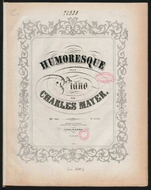 Humoresque pour piano op. 245