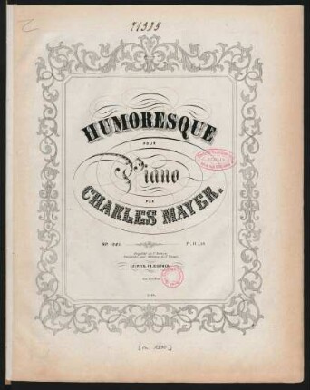 Humoresque pour piano op. 245