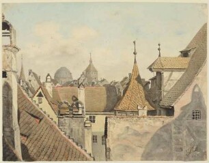Blick über Dächer von Nürnberg