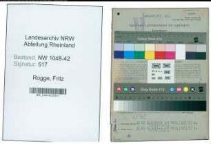 Entnazifizierung Fritz Rogge , geb. 03.03.1907 (Abteilungsleiter)