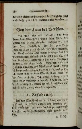 Von dem Harn des Menschen