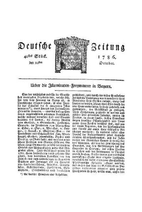 Ueber die Illuminaten-Freymaurer in Bayern