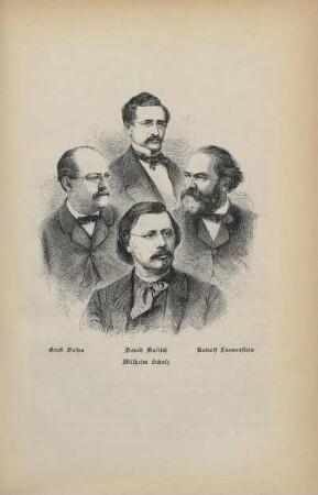 Ernst Dohm, David Kalisch, Wilhelm Scholz und Rudolf Loewenstein