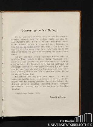 Vorwort zur ersten Auflage. Vorwort zur zweiten Auflage.
