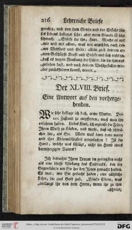 Der XLVIII. Brief