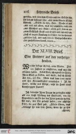Der XLVIII. Brief