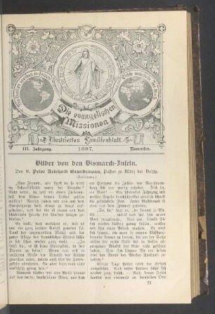 III. Jahrgang. 1897. November