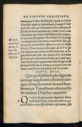 Caput XVIII. Quicquid philosophi dignum veritate scripserunt ...
