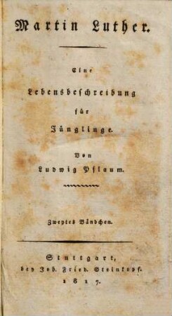 Martin Luther : eine Lebensbeschreibung für Jünglinge, 2