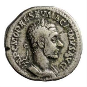 Münze, Denar, 217 - 218 n. Chr.